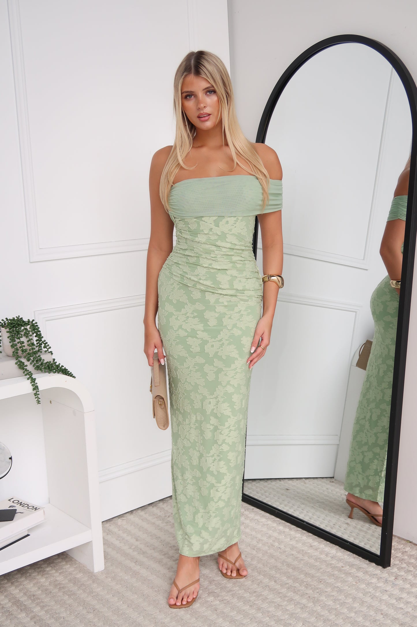 ELODIE MAXI DRESS - SAGE