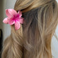 ALINA FLOWER HAIR CLAW - PINK