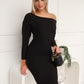ELITA KNIT MAXI DRESS - BLACK
