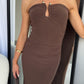 KIRRA MAXI DRESS - CHOCOLATE