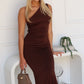 MILA MAXI DRESS - CHOCOLATE