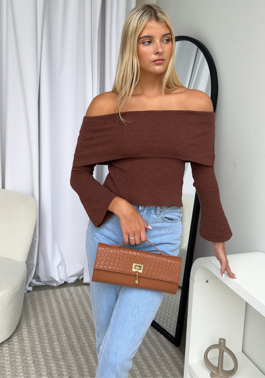 ALRA TOP - CHOCOLATE