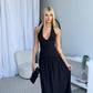 AMBER MIDI DRESS - BLACK