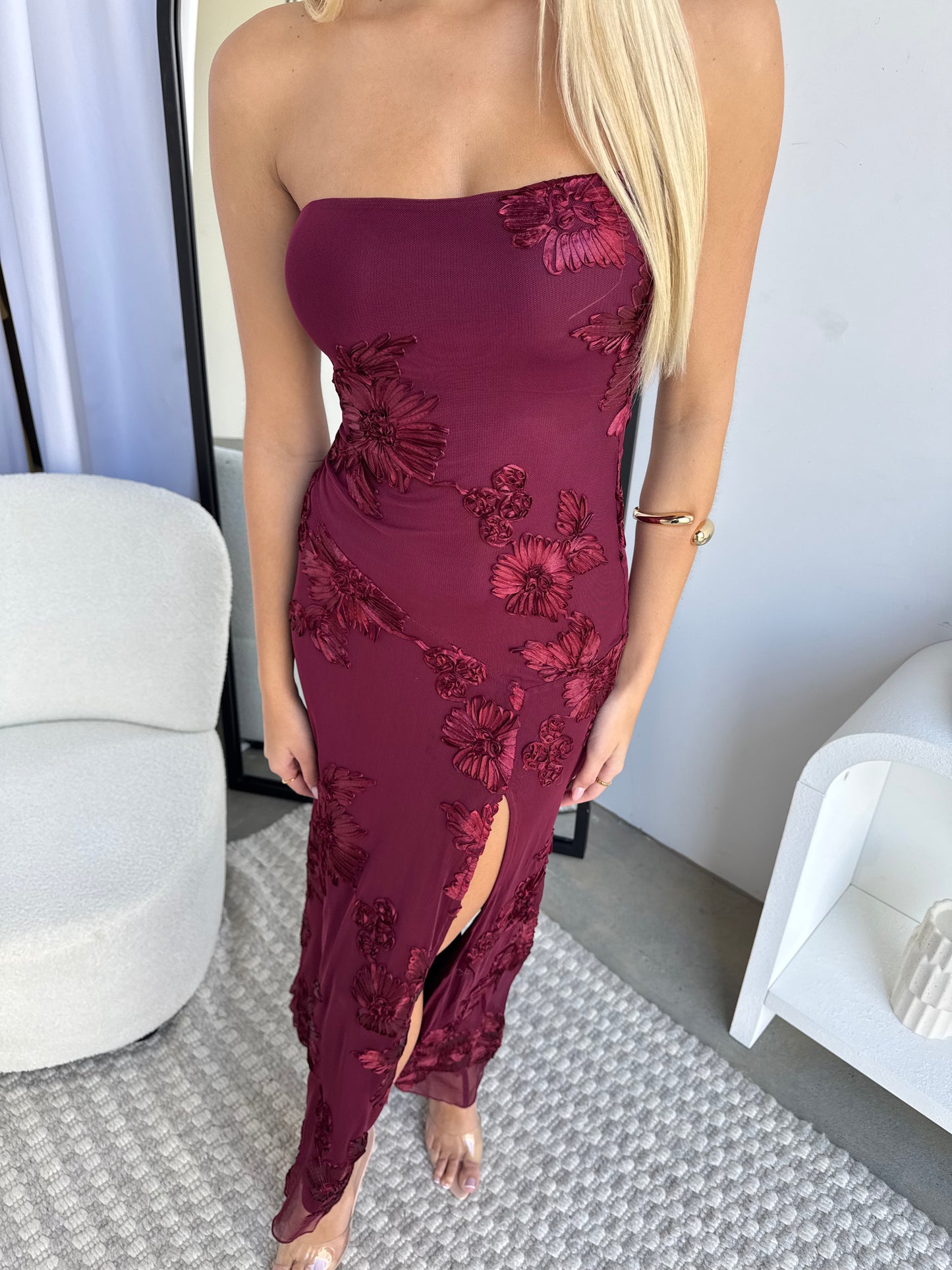 KASSAM MAXI DRESS - WINE