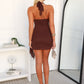 TILLY MINI DRESS - CHOCOLATE
