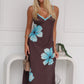 PALOMA MAXI DRESS - CHOCOLATE FLORAL