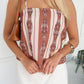 BLAKE TOP - CHOCOLATE PRINT