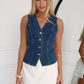 SABEL TOP - BLUE DENIM
