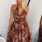 MARLEE MAXI DRESS - CHOCOLATE FLORAL
