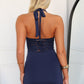 CARMEN LACE MAXI - NAVY