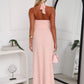ELISE HALTER MAXI DRESS - PINK