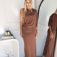 NOIR MAXI DRESS - MOCHA