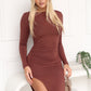 SIENNA MAXI DRESS - CHOCOLATE