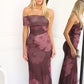 ROSALINE MAXI DRESS - CHOCOLATE FLORAL