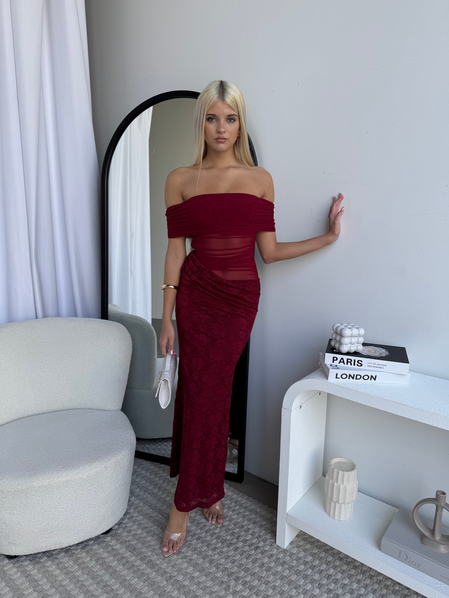 SIERRA MAXI DRESS - WINE