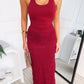 KLARA MAXI DRESS - WINE