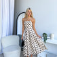 JHENE POLKA MIDI DRESS