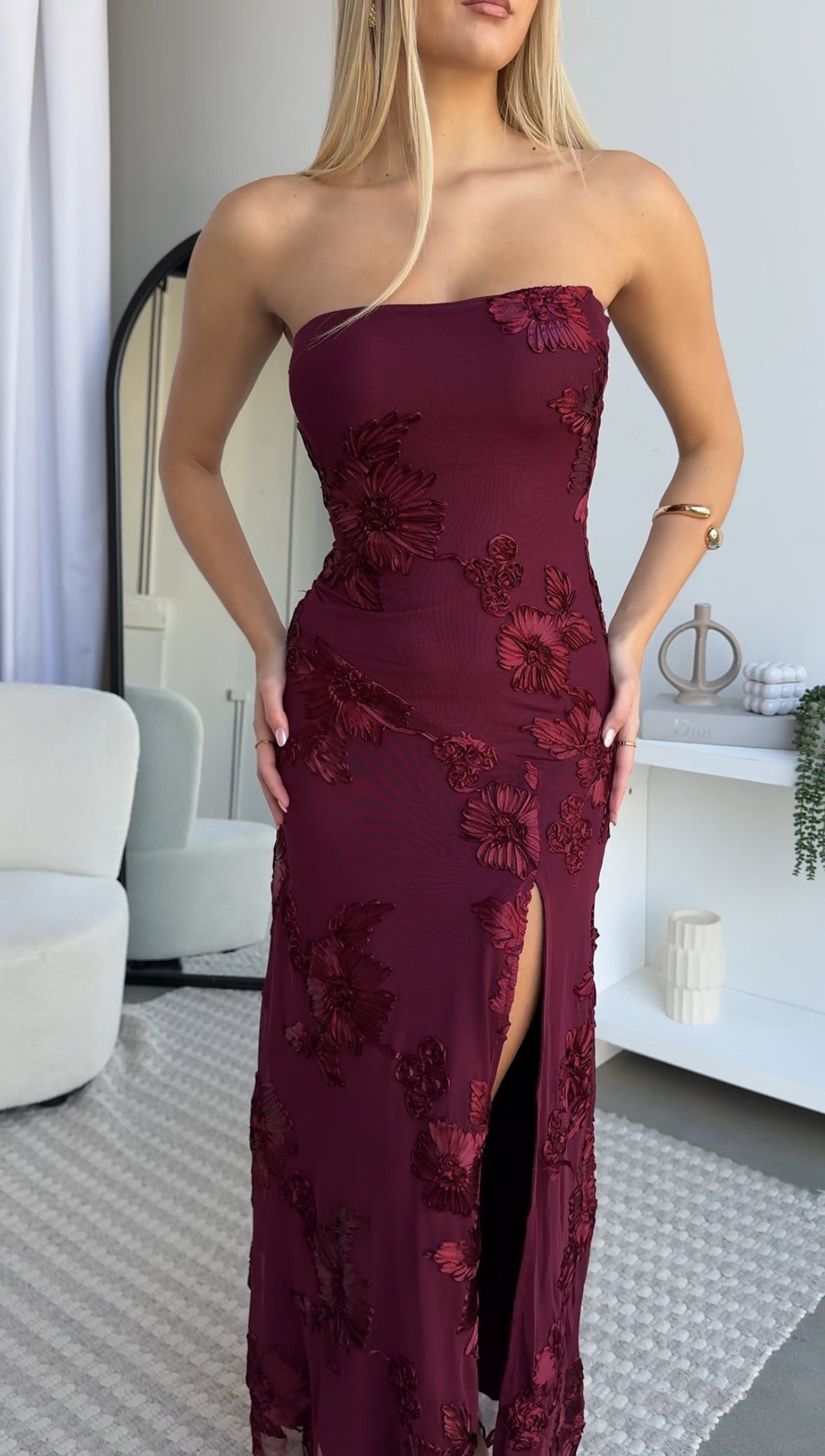 KASSAM MAXI DRESS - WINE