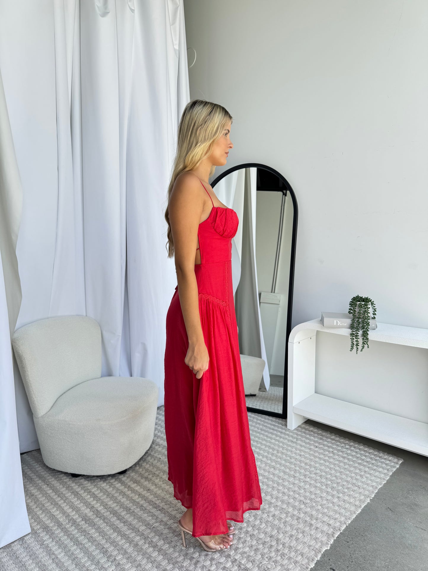 MALAYA MAXI DRESS - RED