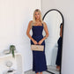 ELSI LACE MAXI DRESS - NAVY