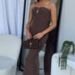 KIRRA MAXI DRESS - CHOCOLATE