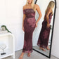 ROSALINE MAXI DRESS - CHOCOLATE FLORAL