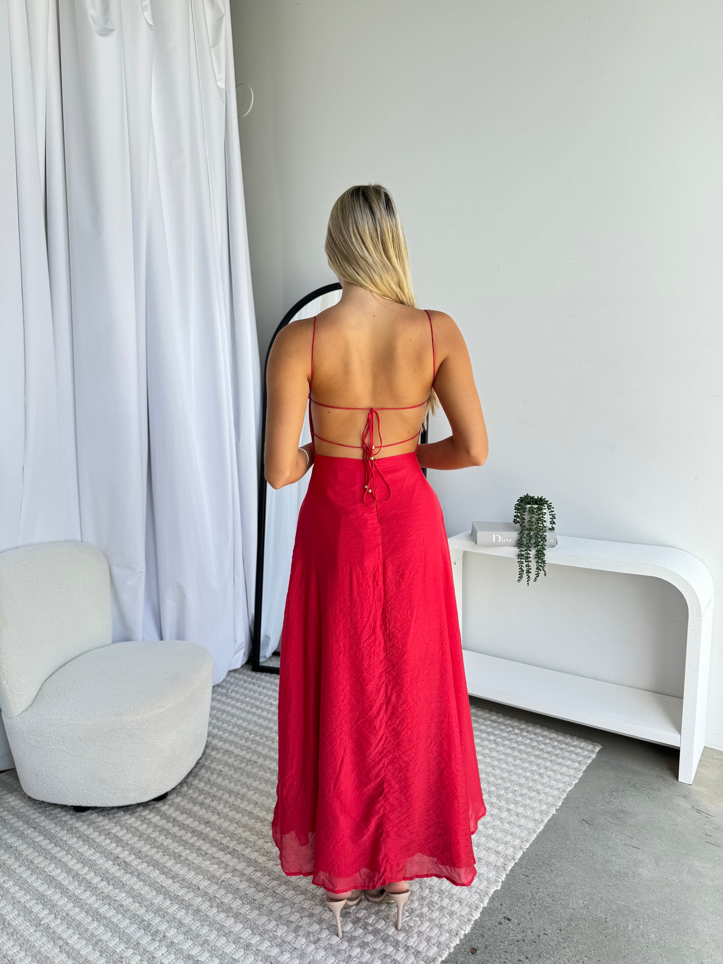 MALAYA MAXI DRESS - RED