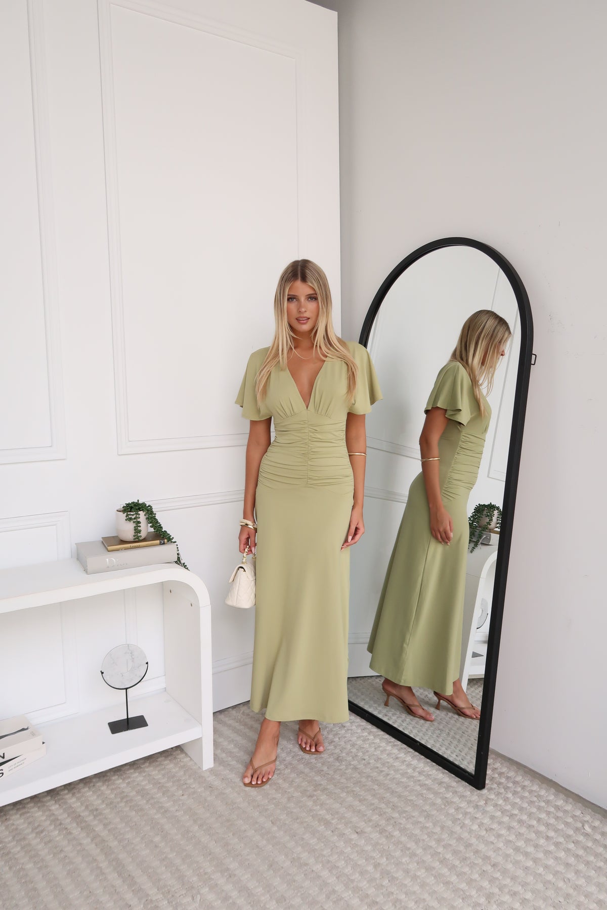 NELLI MAXI DRESS - SAGE