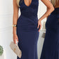 CARMEN LACE MAXI - NAVY