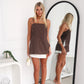 MONROE TOP - CHOCOLATE