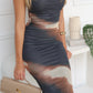 AMARA MAXI DRESS - CHOCOLATE MULTI