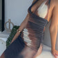 HUDSON MAXI DRESS - BROWN MULTI