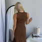 BAYDEN KNIT MAXI - CHOCOLATE