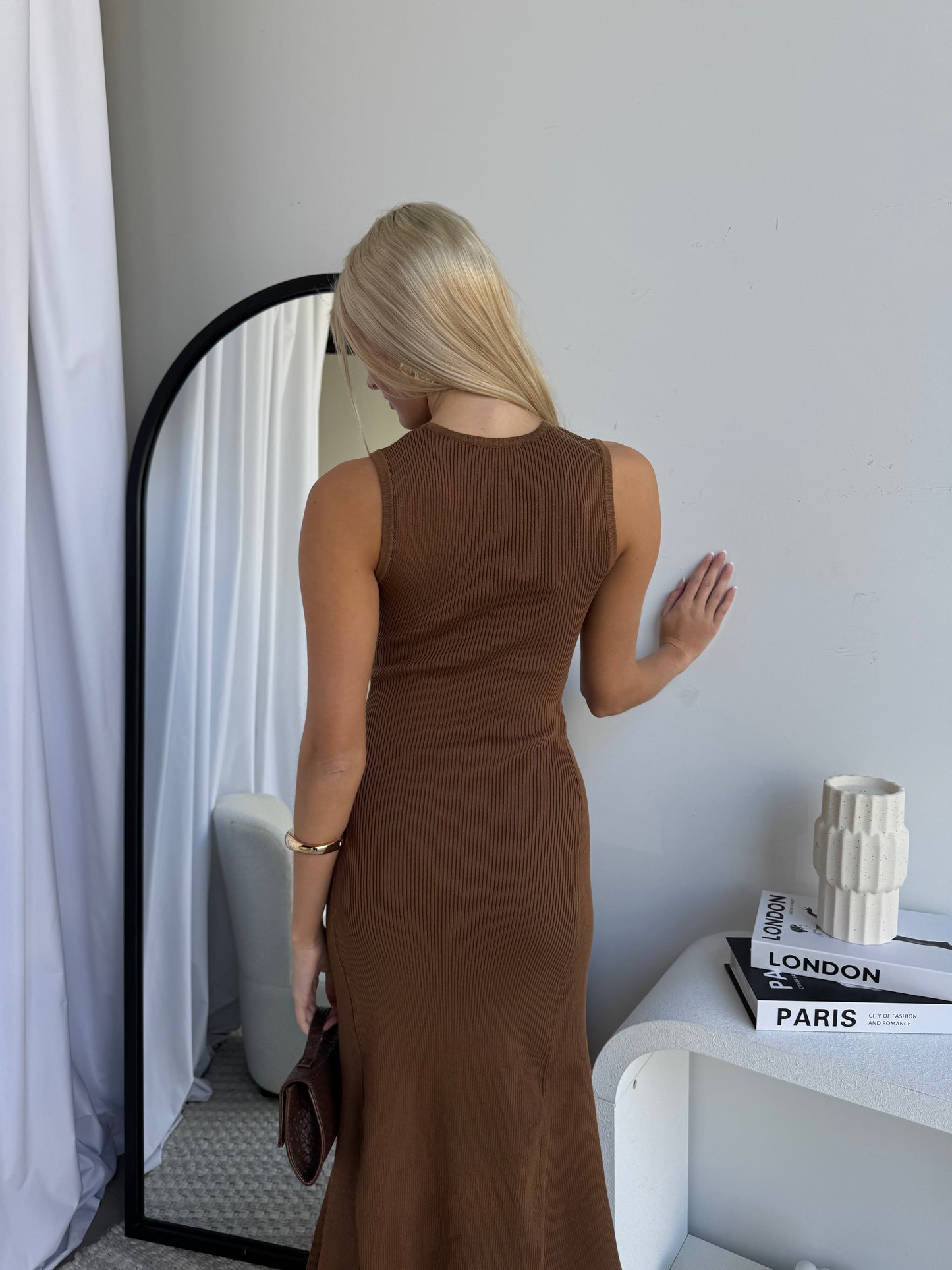 BAYDEN KNIT MAXI - CHOCOLATE