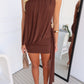SIENNA MINI DRESS - CHOCOLATE