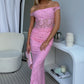 AMELIA LACE MAXI DRESS - PINK