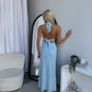 ROMANA MAXI DRESS - BABY BLUE