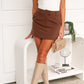CALI SKIRT - CHOCOLATE