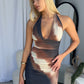 HUDSON MAXI DRESS - BROWN MULTI