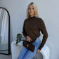 MANNON KNIT - CHOCOLATE