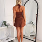 LEAH HALTER MINI - CHOCOLATE