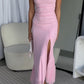 ASTON STRAPLESS MAXI DRESS - BABY PINK
