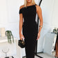 DAISY MIDI DRESS - BLACK