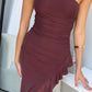 LORRAINE MAXI DRESS - CHOCOLATE