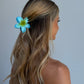 ALINA FLOWER HAIR CLAW - BLUE