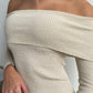 HARPER MINI DRESS - BEIGE