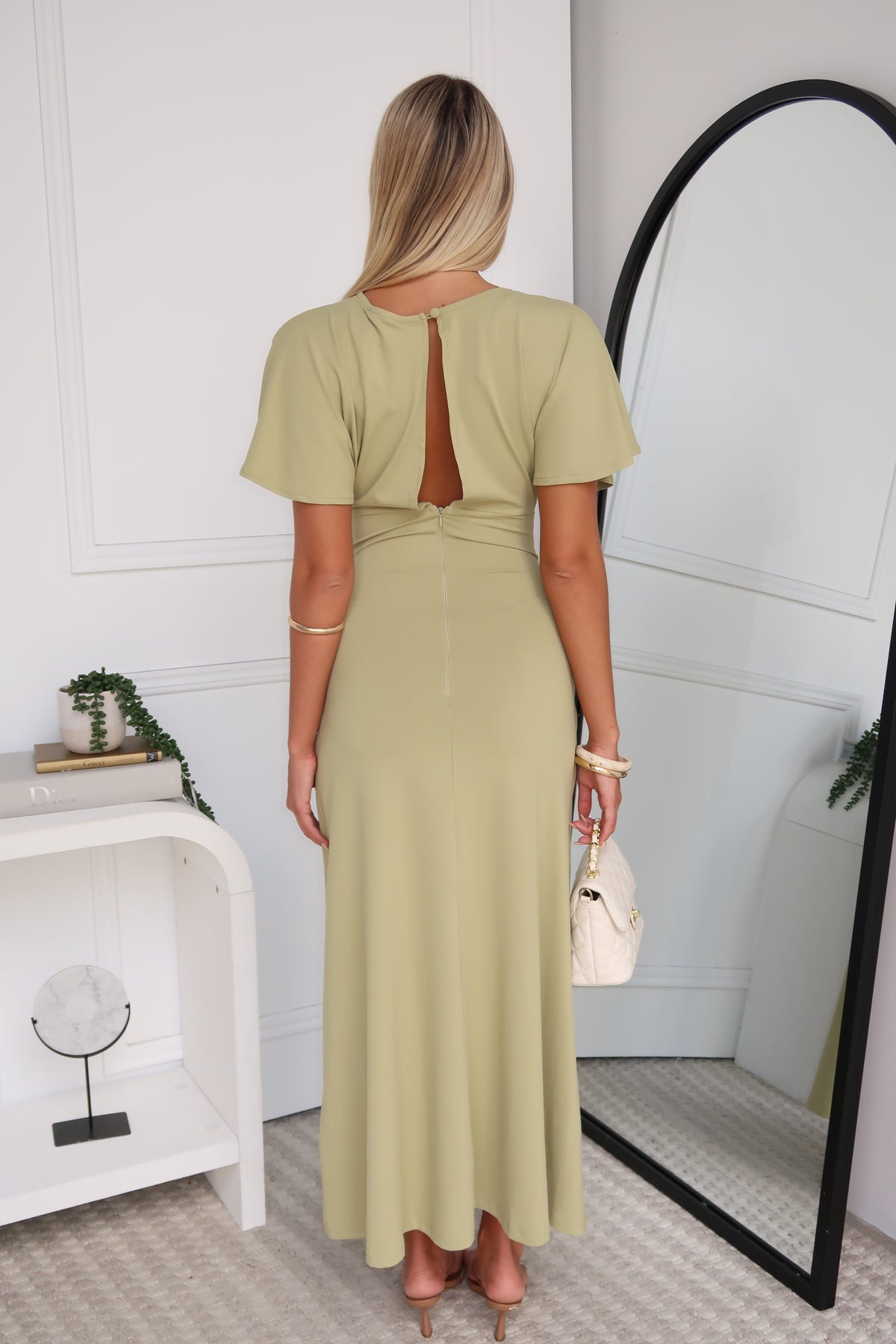 NELLI MAXI DRESS - SAGE