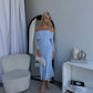 STELLA OFF SHOULDER MAXI - BABY BLUE