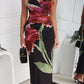 AMARA MAXI DRESS - BLACK FLORAL
