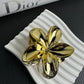 ALINA FLOWER HAIR CLAW - GOLD